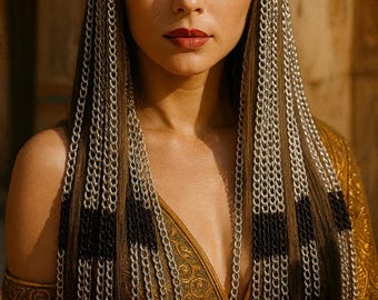 Cleopatra Headpiece: Egyptian Head Chain, Festival Dance Costume