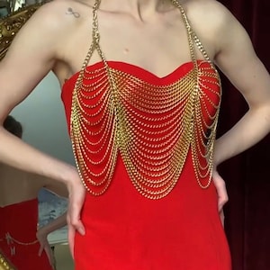 body chain bralette, silver and gold body croptop bra, festival jewelry, Rave outfit,burningman jewelry,Body Chain harness,gift for her