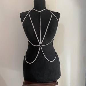 body chain bralette, silver and gold body accessories bra, festival jewelry, sexy body outfit,rave outfit,festival jewelry,chain harness