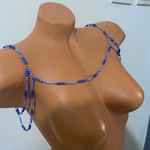 Multilayer shoulder Chain, layered shoulder necklace, shoulder decoration, fringed shoulder Chain,shoulders beats  , rave outfit
