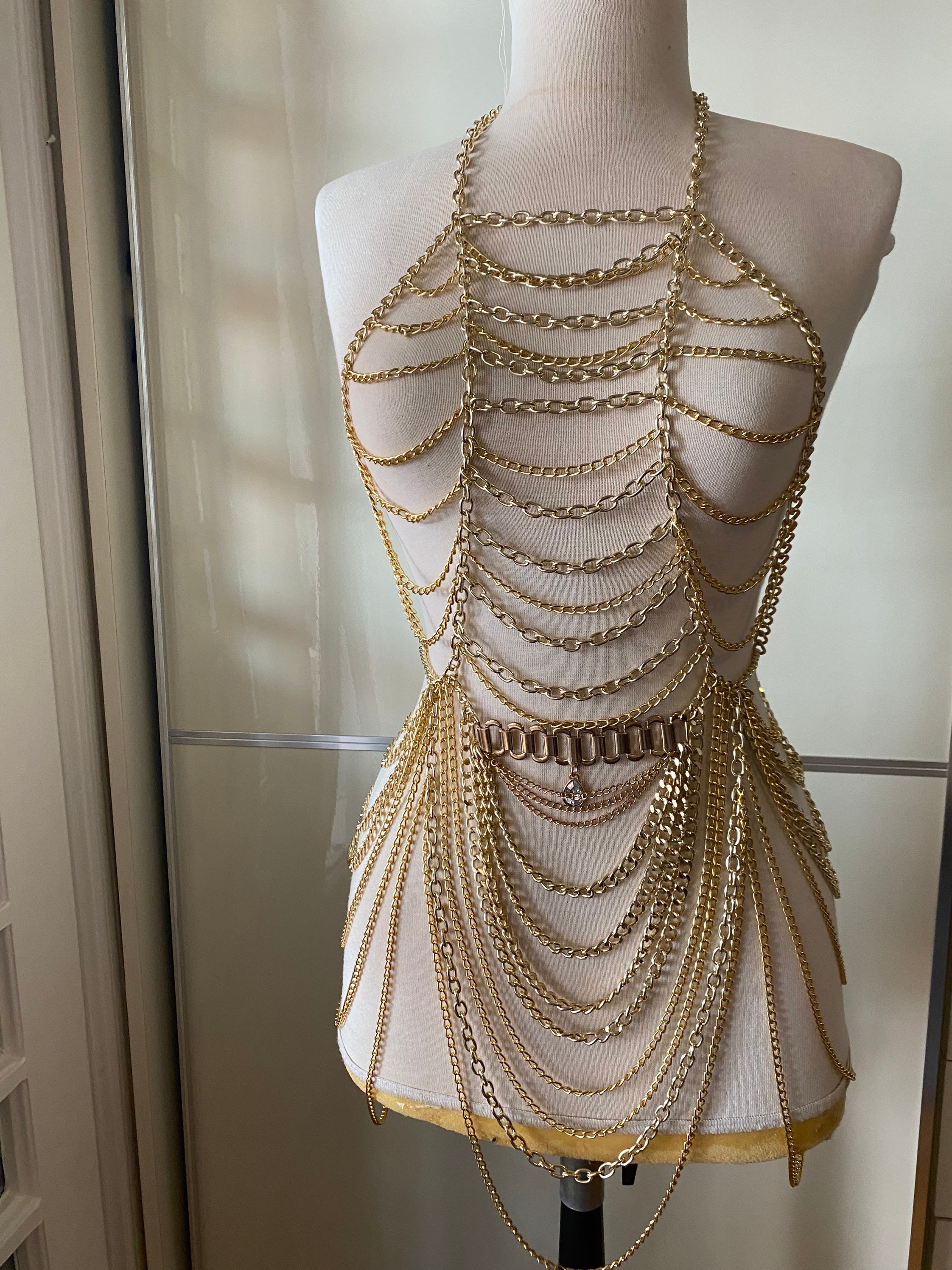 slim fit dress slacks Festival Rhinestone Chain Arm Cuff main image 1