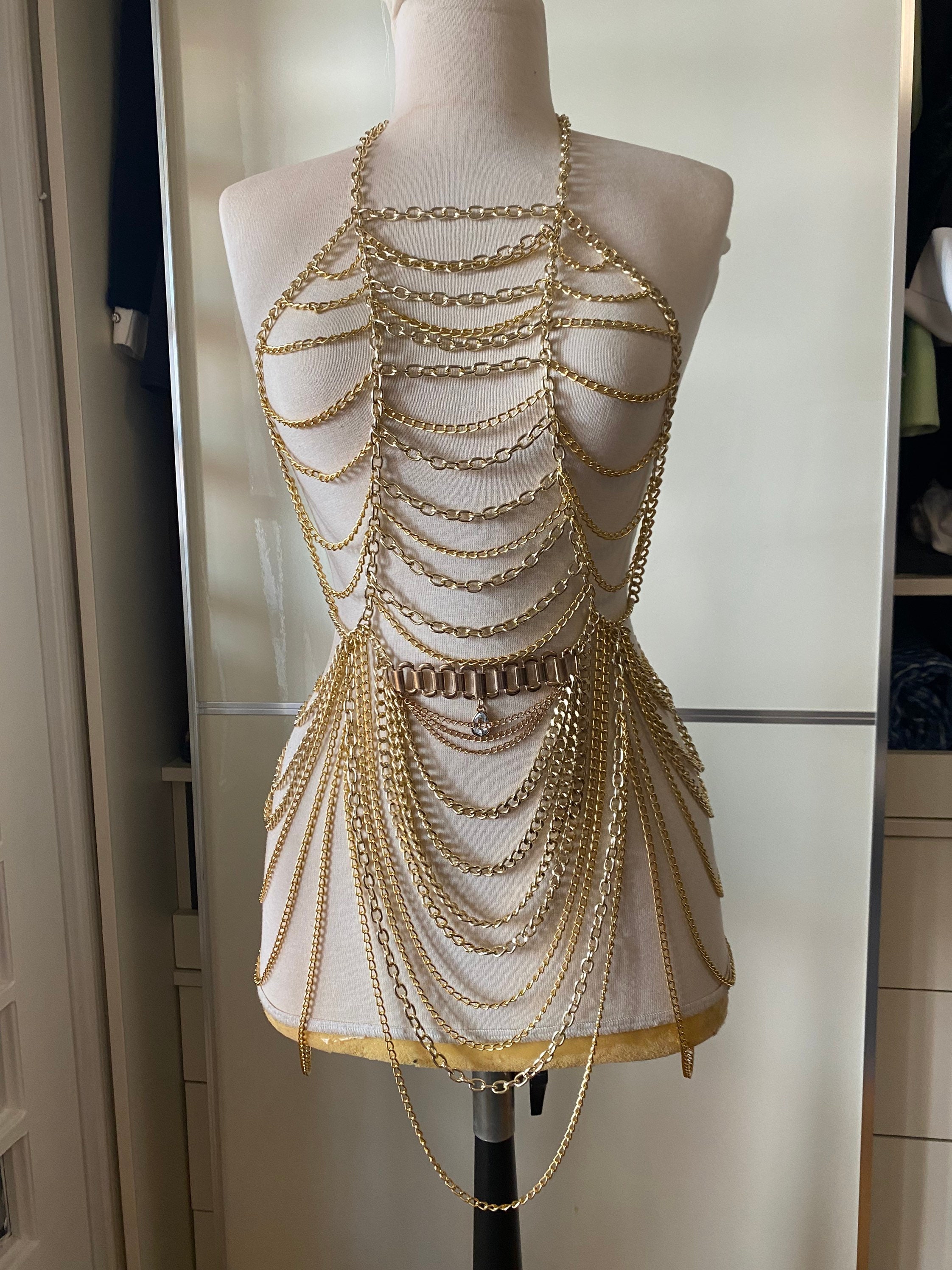 slim fit dress slacks J875 - Lavelle Glitter Bodycon Gown | Gold main image 1