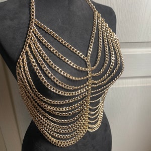 body chain bralette, silver and gold body accessories bra, festival jewelry, sexy body outfit,rave outfit,festival jewelry,chain harness