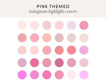 30 Pink Instagram Highlight Covers, Instagram Story Icons, Blush IG Story Highlights, Social Media Icons, Modern IG Highlight Covers.