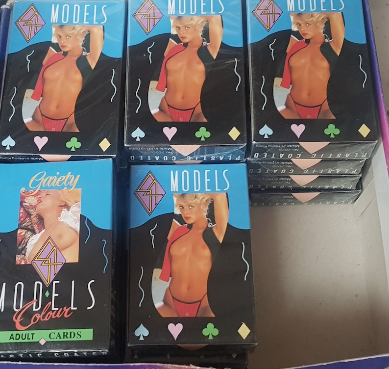 54 Models nude playing cards by Gaiety, deck no.2020 made in Hong Kong 1995 