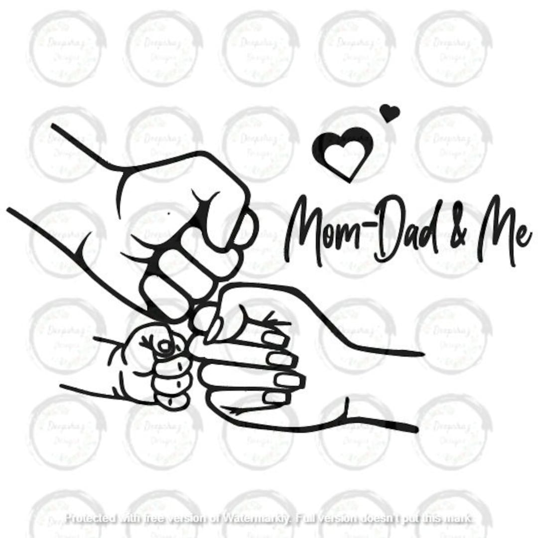 Fist Bump - Mom-dad & Me Png File - Etsy