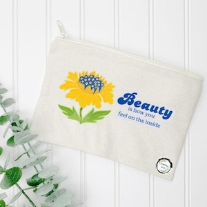 キャンバスポーチ - フラワービューティー