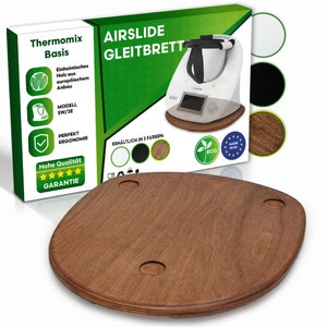 Sliding Board for the Thermomix® Rolling Board Made of Solid Wood in 5  Types of Wood for TM5, TM6 or TM31, as Well as Other Kitchen Appliances 