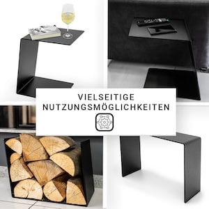 Beistelltisch metall Beistelltisch Kleiner tisch Coffee table Couchbar Sofatisch Couchtisch klein Beistelltisch c form Bild 5