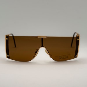 Lozza Vintage Sunglasses NOS - Mod. I/I (4 Lenses) - Col. GOLD - New and Perfect - Collector&#39;s Item - Rare and Impossible to Find