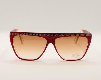 Piave Gafas de Sol Vintage NOS - Mod. 210 - Col. Rojo - Nuevo y Perfecto