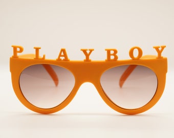 Playboy Vintage Sunglasses NOS - Mod. PLAYBOY - Col. Orange - Ultra Rare - Collector&#39;s item