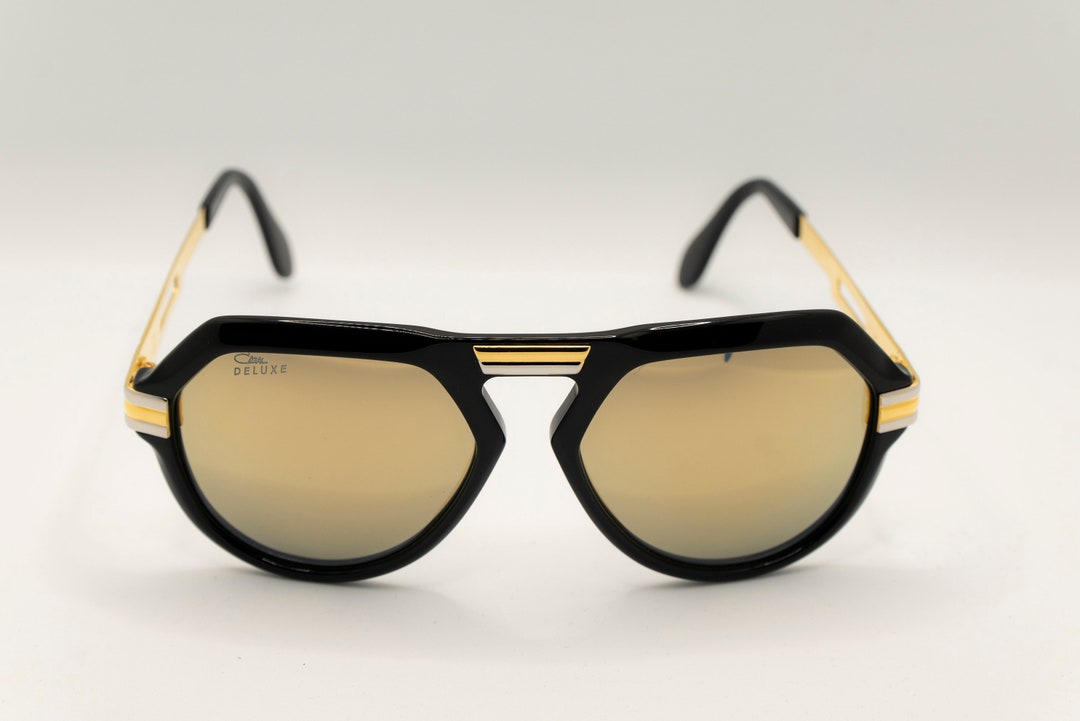 小物 CAZAL Sunglasses Gold Eyewear Vintage Cazal Legends Vintage Sunglasses NOS - Mod. 634/3 DELUXE - Gold