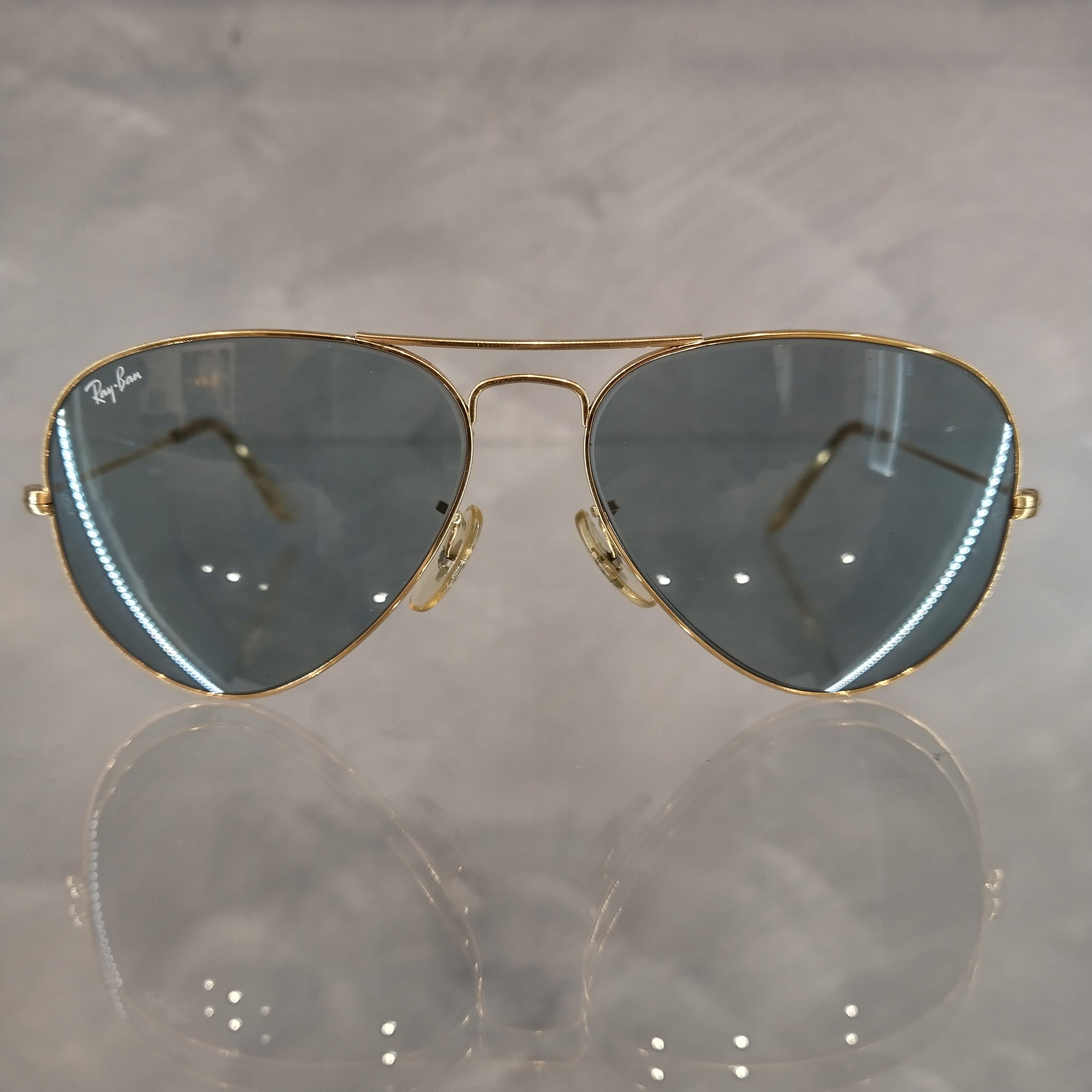 Ray Ban B&L Vintage Sunglasses NOS - Mod. Aviator - 58/14 - Dark