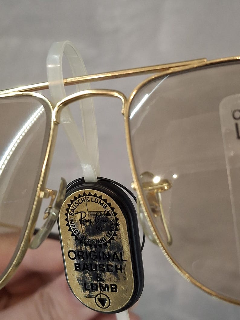 Ray Ban B&L Vintage Sunglasses NOS - Mod. Fashion Metal Syle 3 - Brown Changeable Mineral Lenses - 58/16 - New and Perfect - Original Case image 6