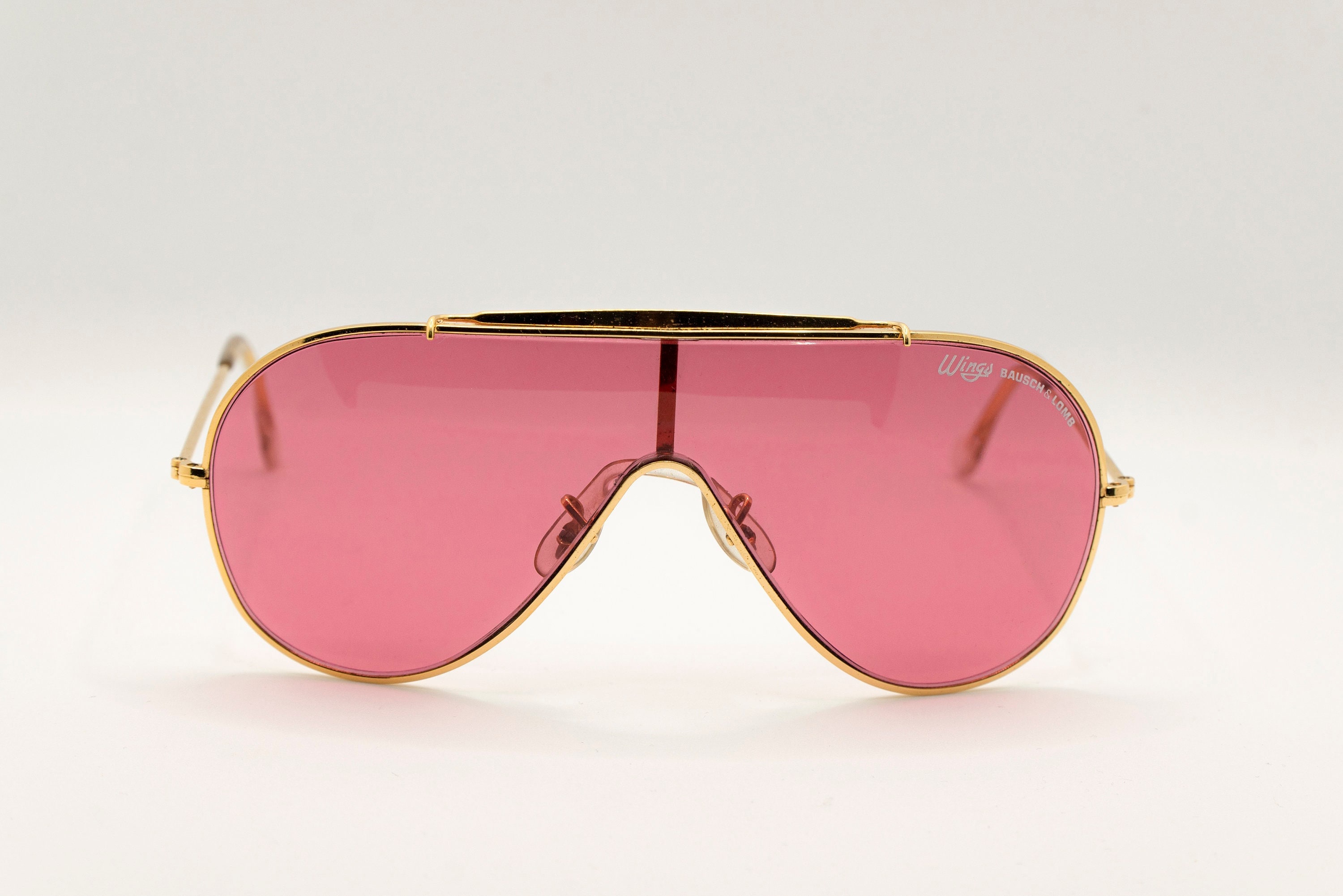 Ray Ban B&L Vintage Sunglasses NOS - Mod. Wings PINK LENSES Ray Ban B&L Vintage Sunglasses NOS - Mod. Wings PINK LENSES