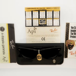Ray Ban B&L Vintage Sunglasses NOS - JUVENTUS Limited Edition - Col. Black - Very Rare - New and Perfect - With Original Case and Packaging