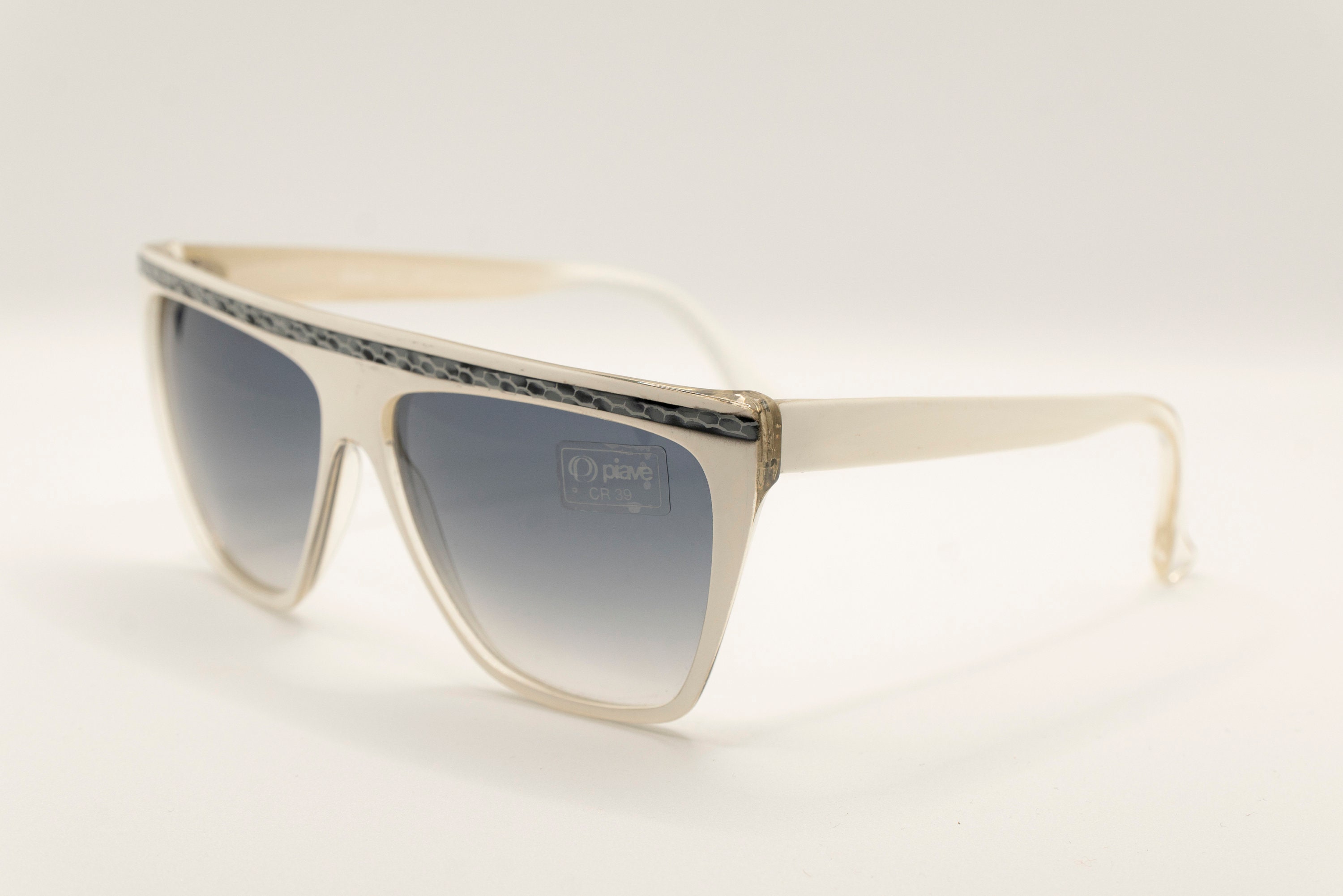 Rare Vintage Piave White Sunglasses  NOS ITALY Rare Vintage Black/White Piave Sunglasses. | Mercari main image 4