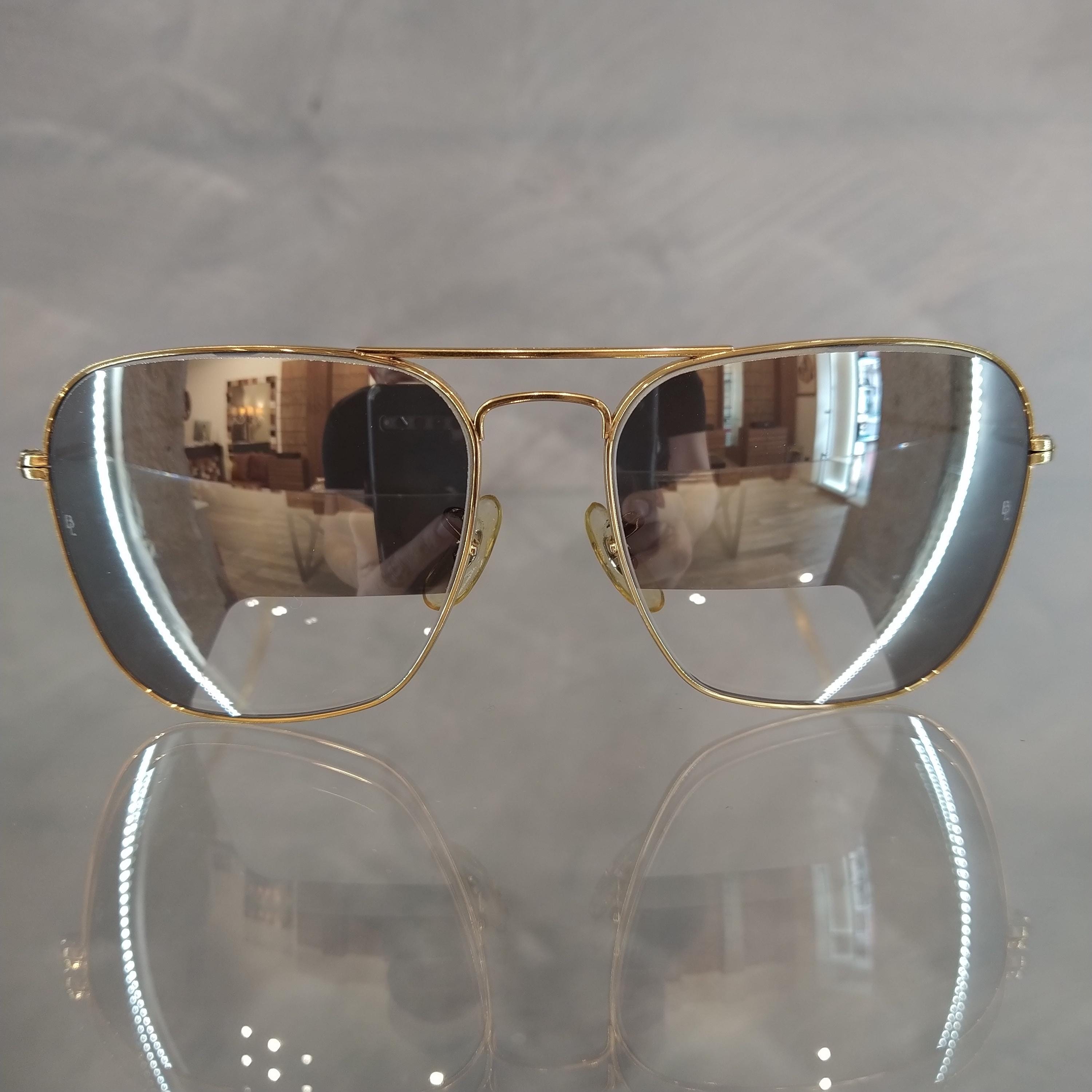 Ray Ban B&L Vintage Sunglasses NOS - Mod. Caravan - Col. Gold - 58