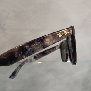 Ray Ban B&L Vintage Sunglasses NOS - Mod. Wayfarer - Limited Edition - Gray Tortoise - Mineral Lenses Pre Etching - With Original Case - image 7