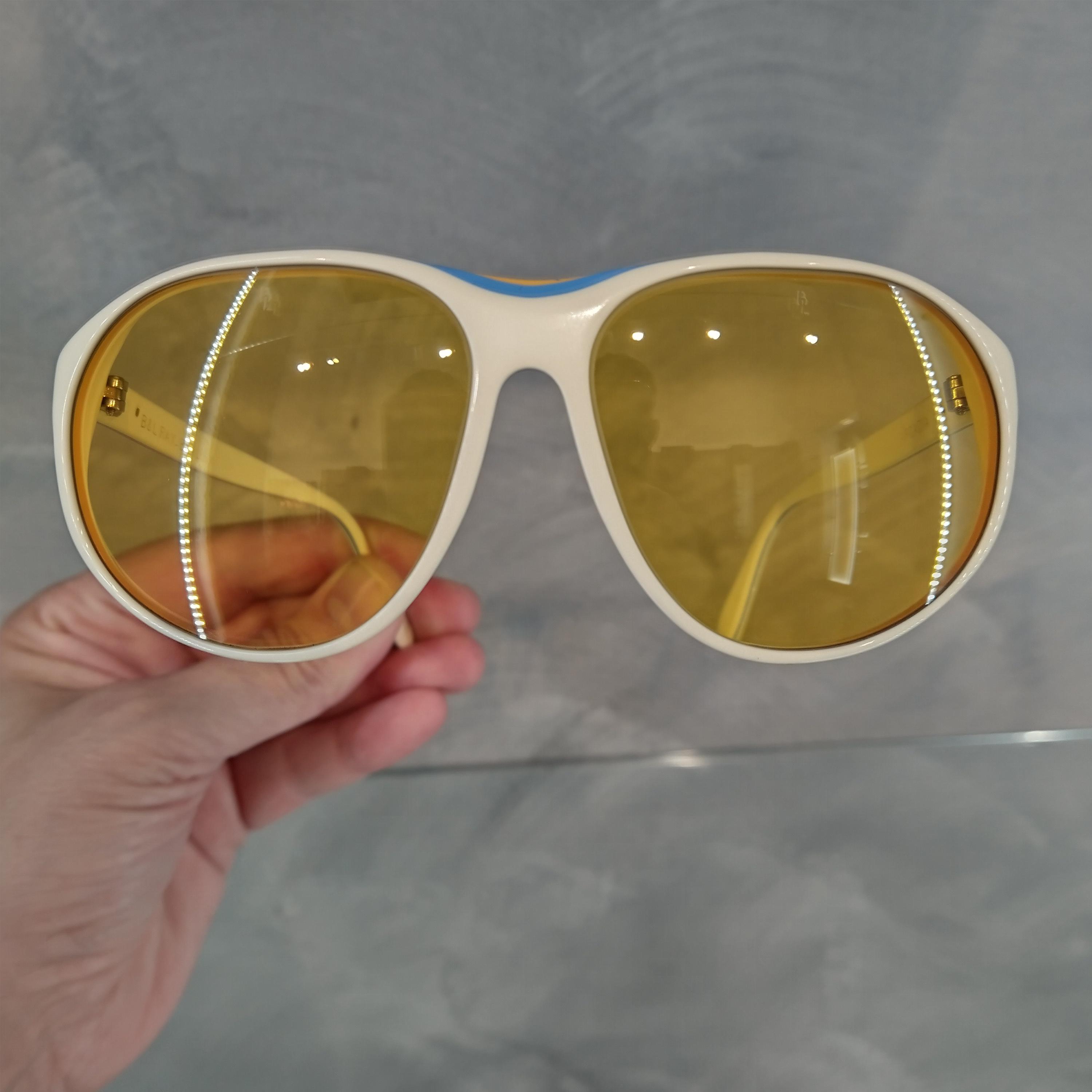 Vintage B&L Ray Ban Arcadia White Blue Yellow Unisex 1960 main image 2
