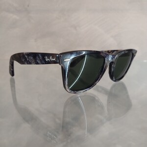 Ray Ban B&L Vintage Sunglasses NOS - Mod. Wayfarer - Limited Edition - Gray Tortoise - Mineral Lenses Pre Etching - With Original Case - image 3