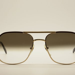 Di Esse Vintage Sunglasses NOS - Mod. Stratos - Gold Plated 14K - 54/18 - New and Perfect - High Quality Frame - Made in Italy