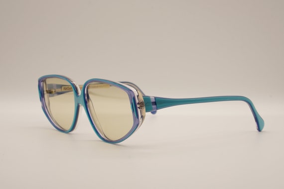 Lunettes De Soleil Vintage Nigura 866 - Monture Or Ovale, Verres Rouges, NOS