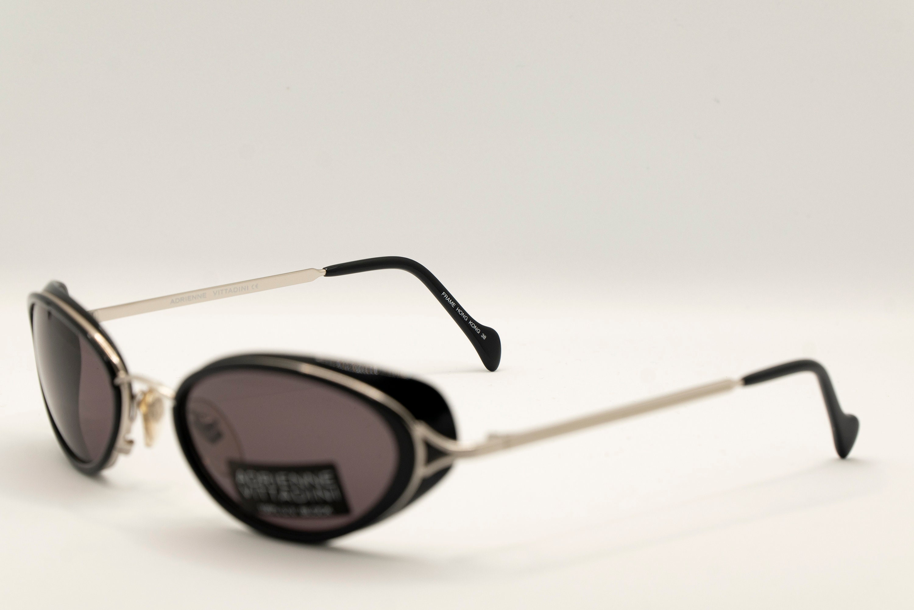 Vintage, Adrienne Vittadini Black Sunglasses Vittadini Vintage Sunglasses NOS -mod. AV138 - Col. 115 - 51  main image 4