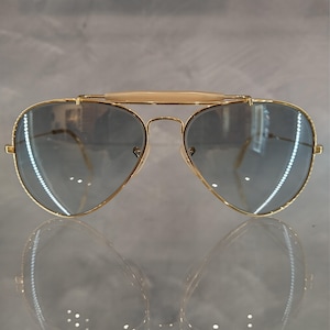 Ray Ban B&L Vintage Sunglasses NOS - Mod. Outdoorsman - 58/14 - Ultragradient Fantasees Blue Lenses - Ultra Rare - With Original Case - USA