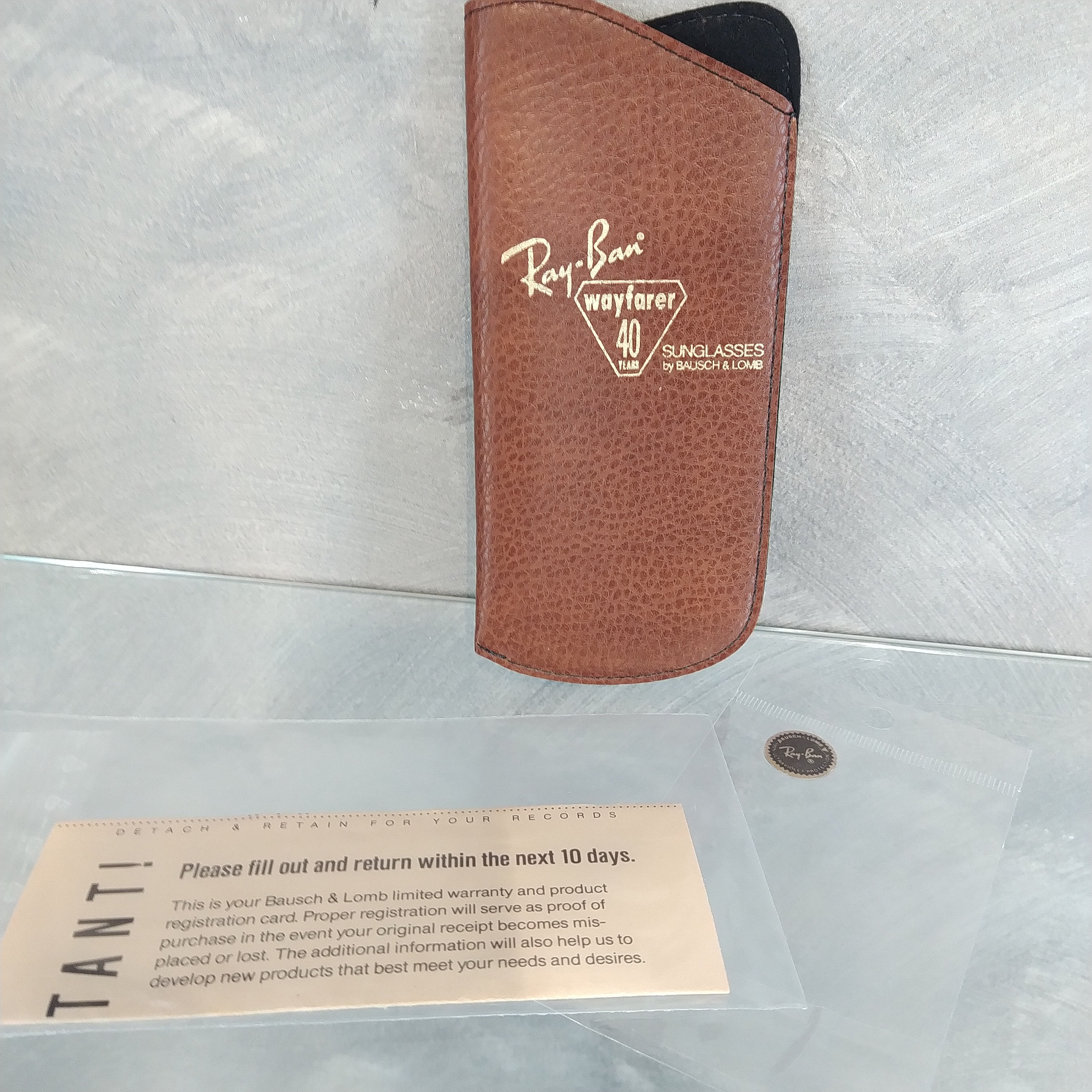 Ray Ban B&L Vintage Sunglasses NOS - Mod. Wayfarer - 40th