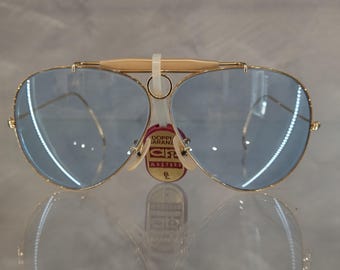 Ray-ban B&L Precious Metals 24K Gold and Black Shooter 62mm USA