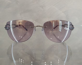 Silhouette Vintage Sonnenbrille NOS - Mod. 8134 - Col. 60 6211 - Neu und perfekt - Hochwertiger Rahmen - Superleicht - Hergestellt in Österreich