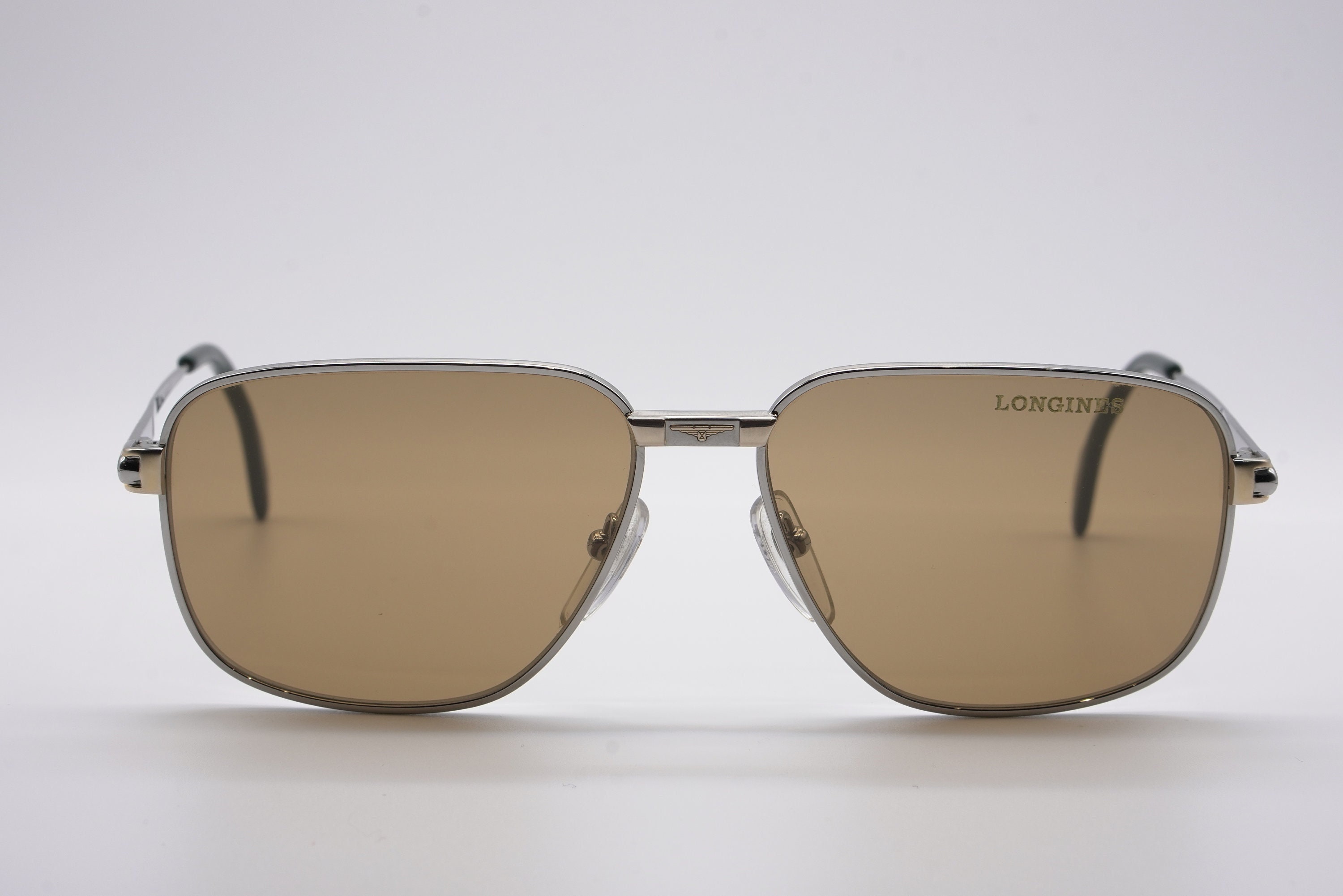 Longines Vintage Sunglasses NOS - Mod. 0160/0560 - Col. 721 - 59/15 - PURE TITANIUM - New and Perfect - High Quality Mineral Lenses - Rare