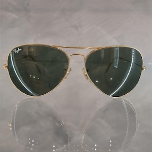 Ray Ban B&L Vintage Sunglasses NOS - Mod. Aviator - 62 Large - Rare Gray Changeables Lenses - With Original Case - Made in USA