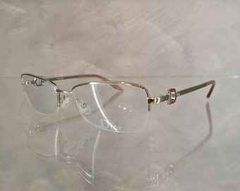 Dior Vintage Eyewear NOS - Mod. CD3679 - Col. DZE - 54/17 - New and Perfect - High Quality Frame - Rare Model and Color - Iconic D on Arms