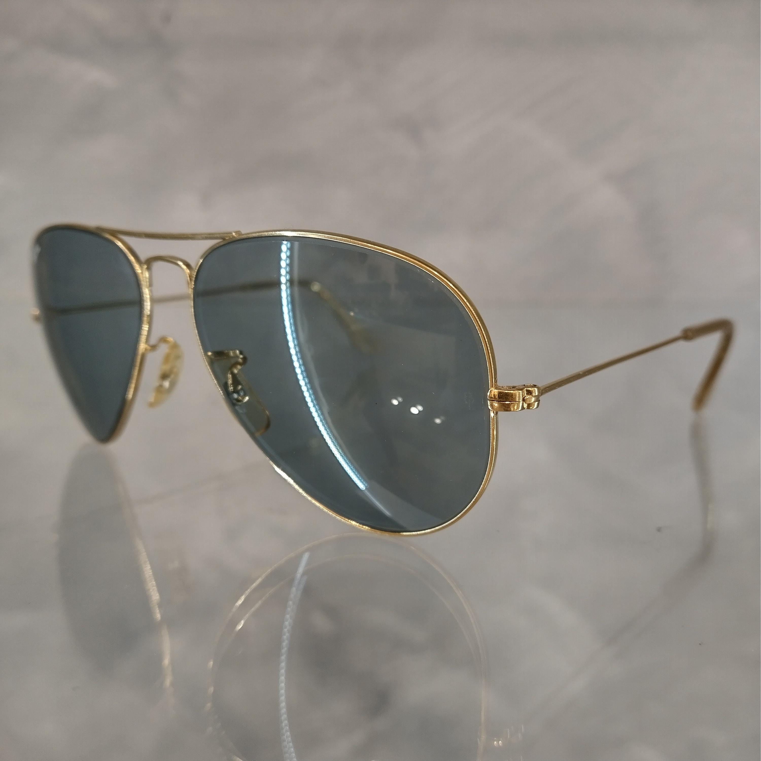 Ray Ban B&L Vintage Sunglasses NOS - Mod. Aviator - 58/14 - Dark