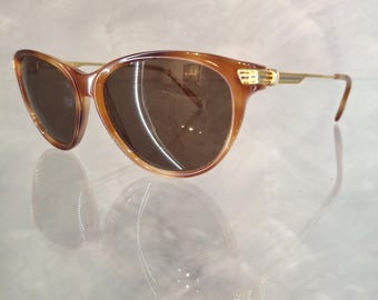 Gafas de sol vintage Cartier NOS - Modelo Rivoli - PEQUEÑAS - Nuevas y perfectas - Chapadas en oro de 22 quilates - Pieza icónica de los años 90 - Con estuche original