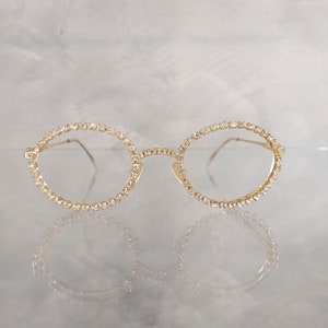 Moschino by Persol vintage Lunettes de soleil NOS - MM983 - Or - 52/22 - Édition limitée Swarovski - Nouveau et parfait - Objet de collection