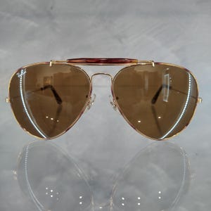 Ray Ban B&L Vintage Sunglasses NOS - Mod. Outdoorsman II - Col. Tortuga - 62/14 - Original B15 Lenses - With Original Case and Box - USA
