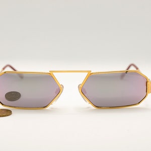 Pascal Morabito Vintage Sunglasses NOS - Mod. Cubic - Gold Plated 18K - 57/16 - Perfect - Rare
