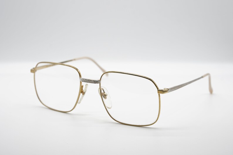 Lunettes Vintage Essilor 098 Argent/or - Monture Demi-cercle - Neuf Sans étiquettes