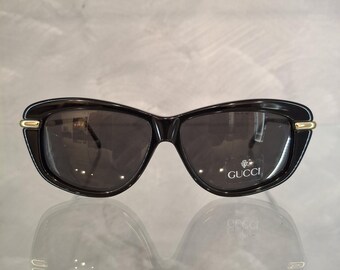 GUCCI Vintage Sunglasses Brown Orange GG2409/N/S Silver Logo Frame