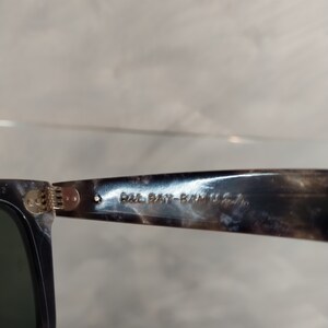 Ray Ban B&L Vintage Sunglasses NOS - Mod. Wayfarer - Limited Edition - Gray Tortoise - Mineral Lenses Pre Etching - With Original Case - image 6