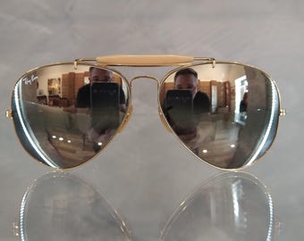 Ray-ban B&L Precious Metals 24K Gold and Black Shooter 62mm USA