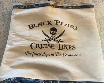 Black Pearl Recycled Sail Cloth Bag