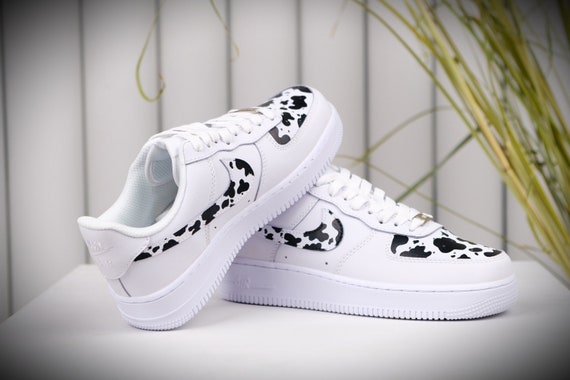 cow print air force 1