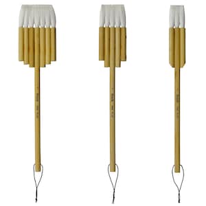 Goat Hair Watercolor Brush, Bamboo Handle Flat Brush Set / High Quality