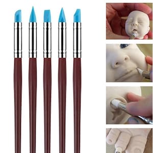 5PCS Silicone Clay Sculpting Tool, Carving Sculpting Tools