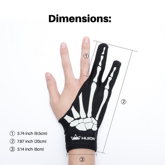 Anti-touch Gloves Two-Finger Hand Painting Glove For IPad Tablet